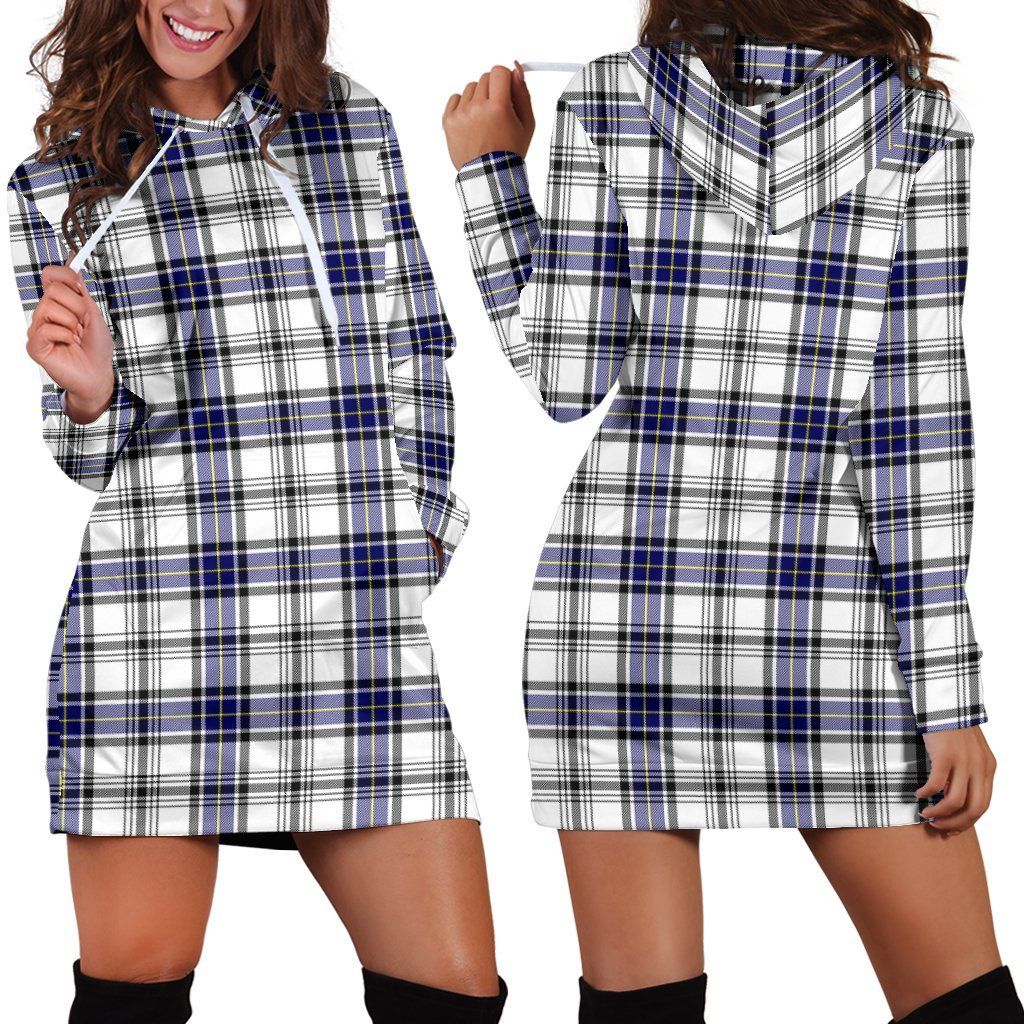 Hannay Modern Tartan Plaid Hoodie Dress