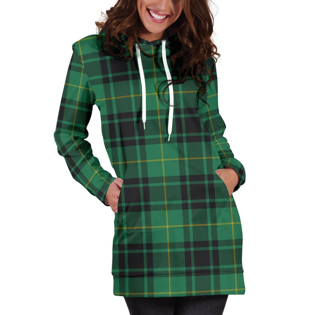 MacArthur Ancient Tartan Plaid Hoodie Dress