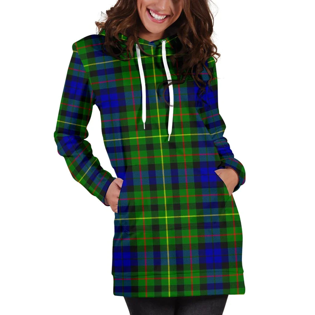 Rollo Modern Tartan Plaid Hoodie Dress