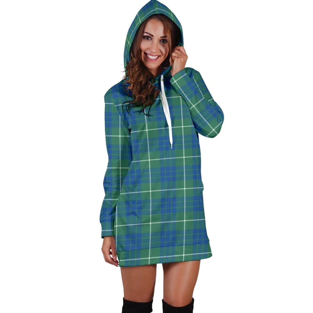 Hamilton Hunting Ancient Tartan Plaid Hoodie Dress