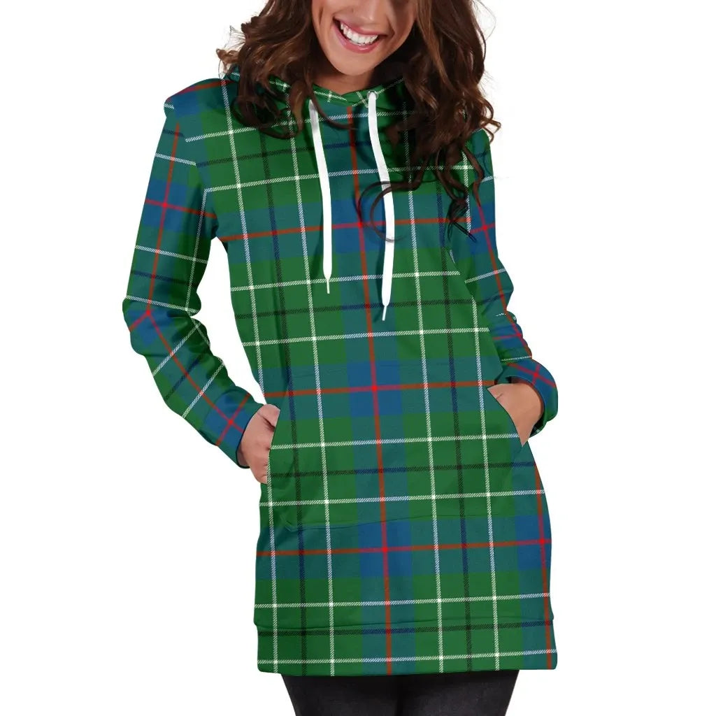 Duncan Ancient Tartan Plaid Hoodie Dress