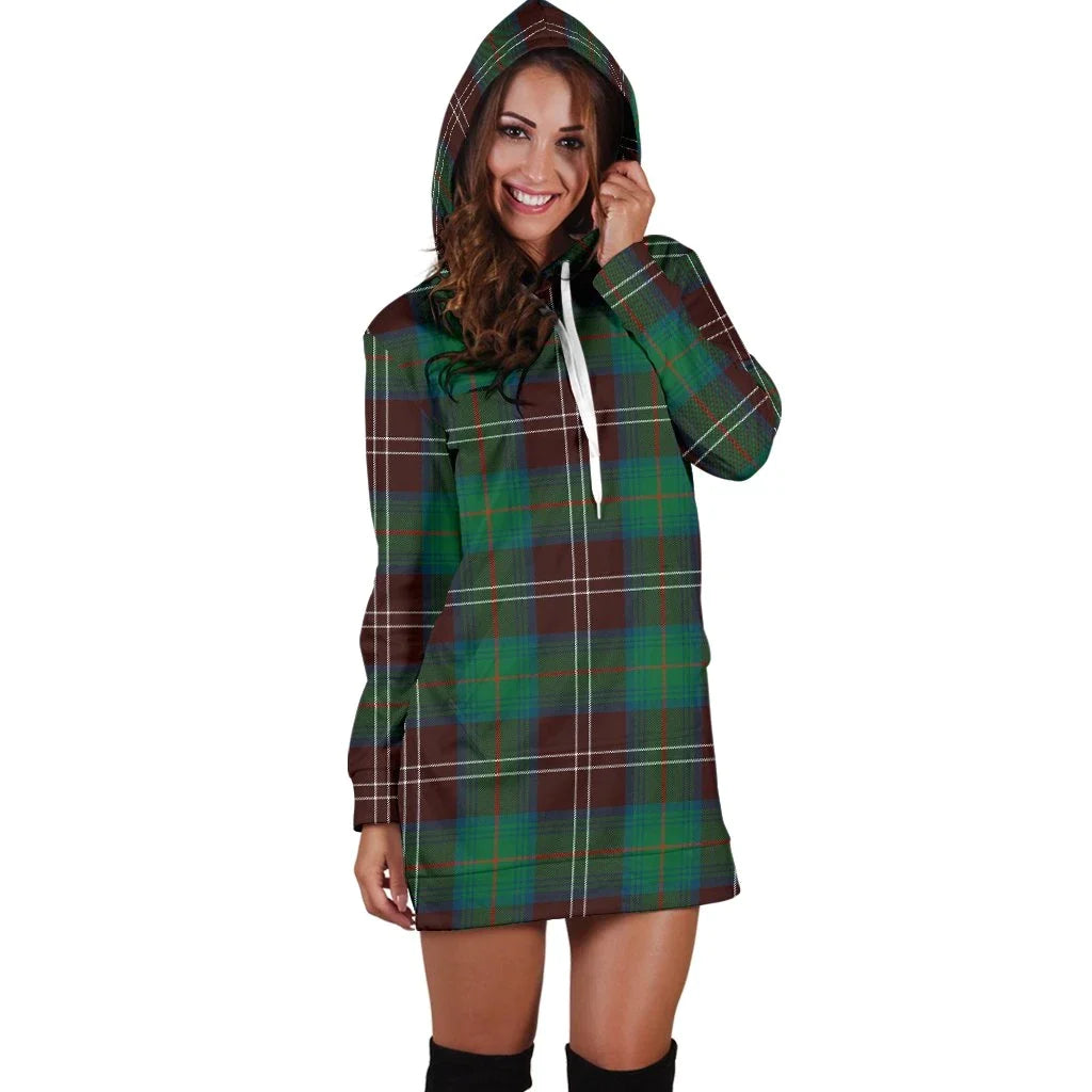 Chisholm Hunting Ancient Tartan Plaid Hoodie Dress