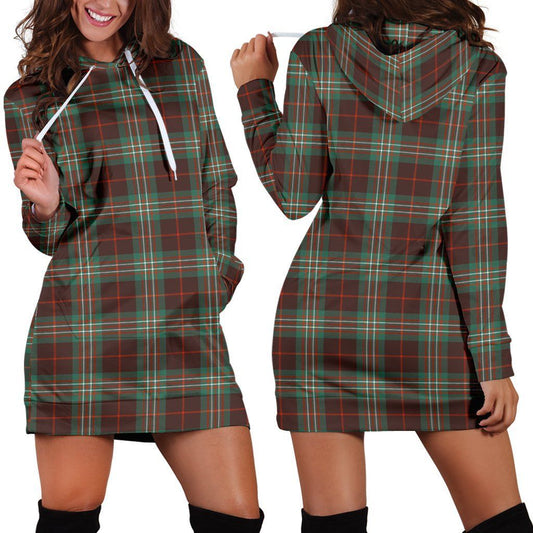 SCOTT BROWN ANCIENT Tartan Plaid Hoodie Dress