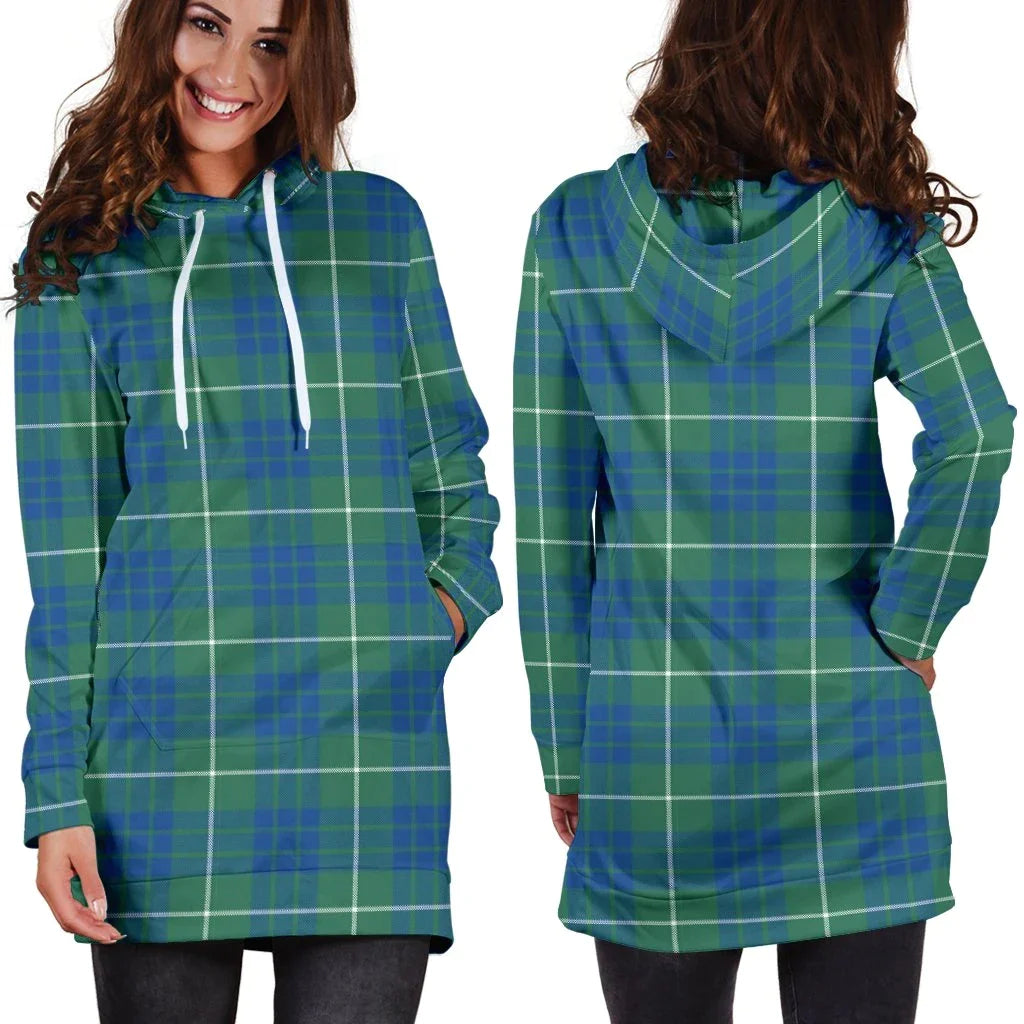 Hamilton Hunting Ancient Tartan Plaid Hoodie Dress