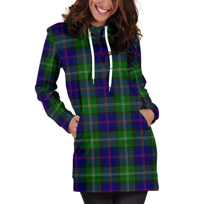 MacThomas Modern Tartan Plaid Hoodie Dress