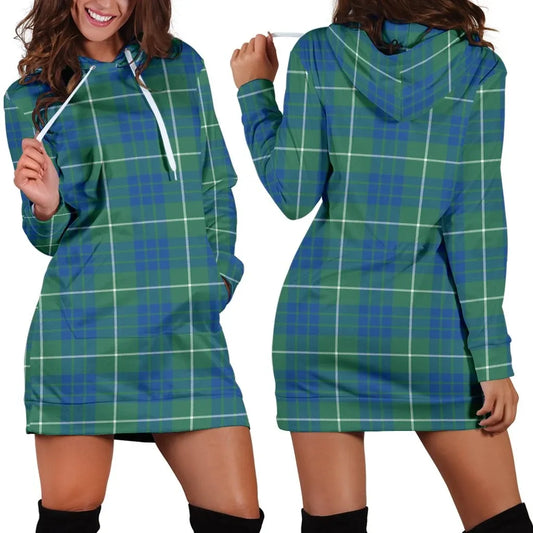 Hamilton Hunting Ancient Tartan Plaid Hoodie Dress