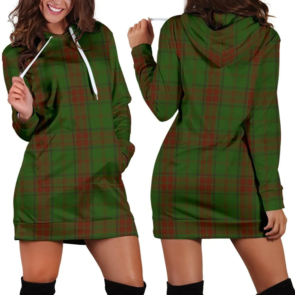 Maxwell Hunting Tartan Plaid Hoodie Dress