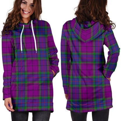 Wardlaw Modern Tartan Plaid Hoodie Dress