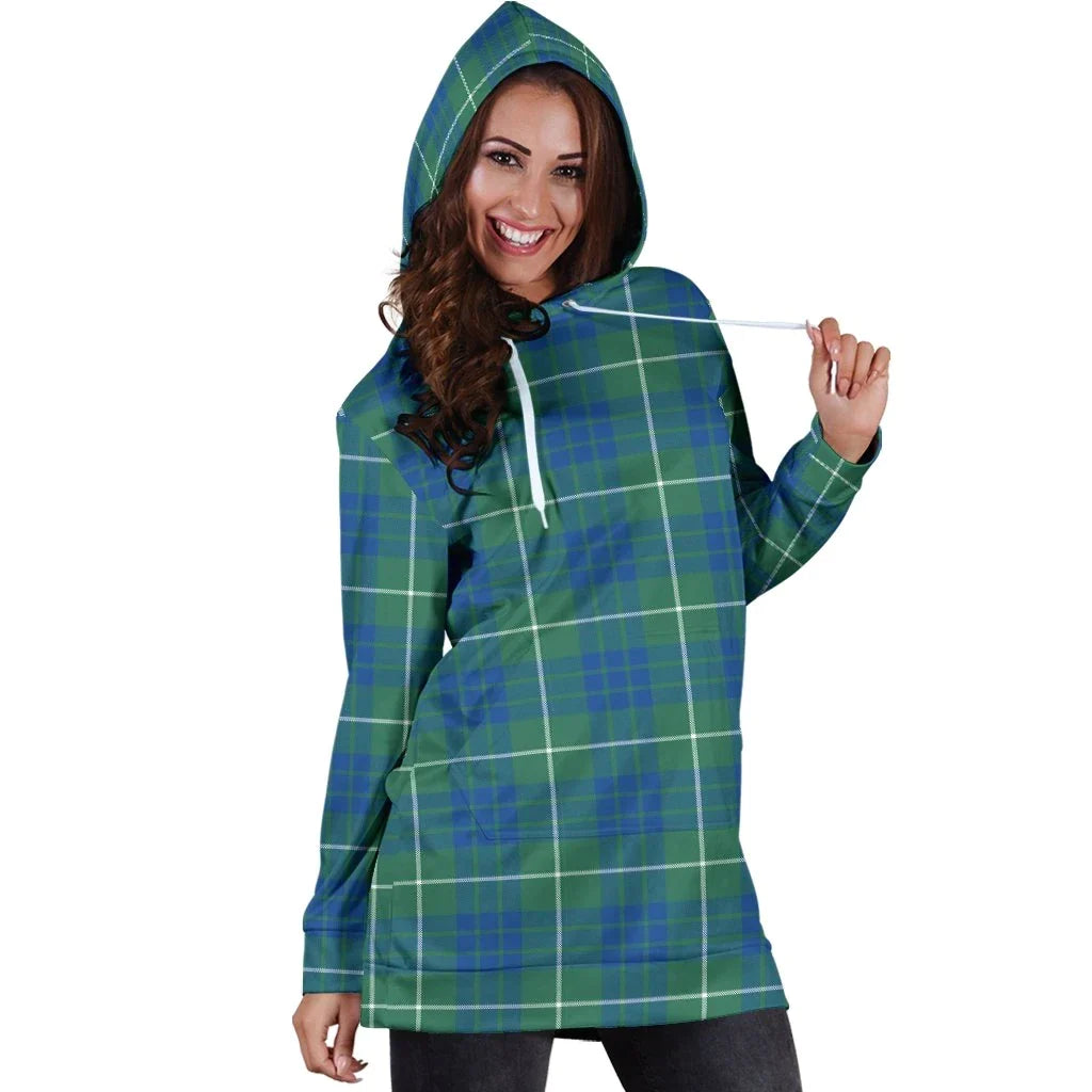 Hamilton Hunting Ancient Tartan Plaid Hoodie Dress