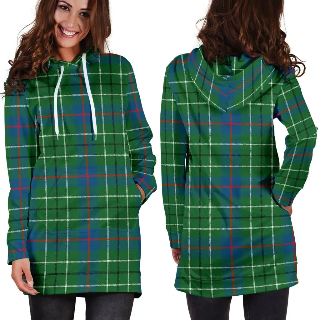 Duncan Ancient Tartan Plaid Hoodie Dress