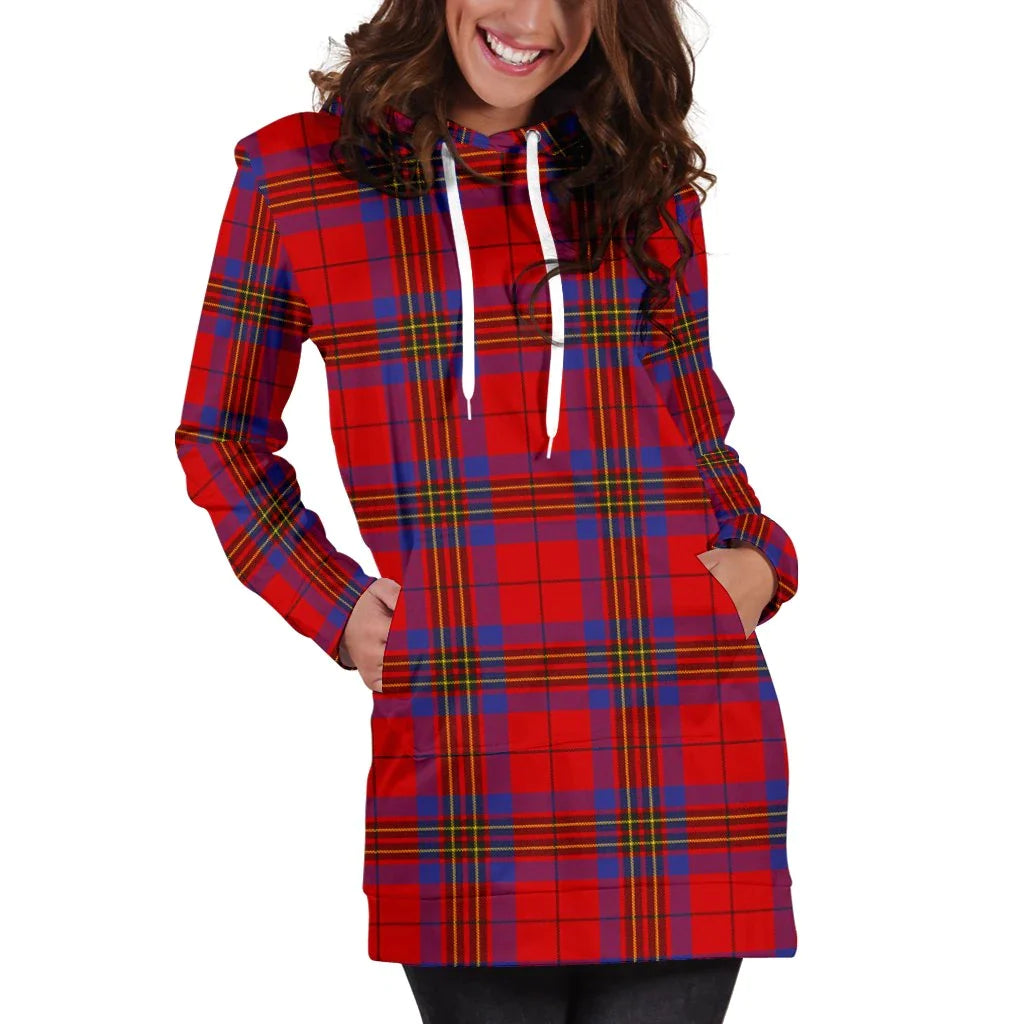 Leslie Modern Tartan Plaid Hoodie Dress