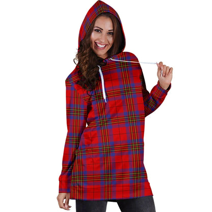 Leslie Modern Tartan Plaid Hoodie Dress