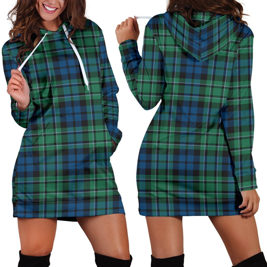 MacCallum Ancient Tartan Plaid Hoodie Dress