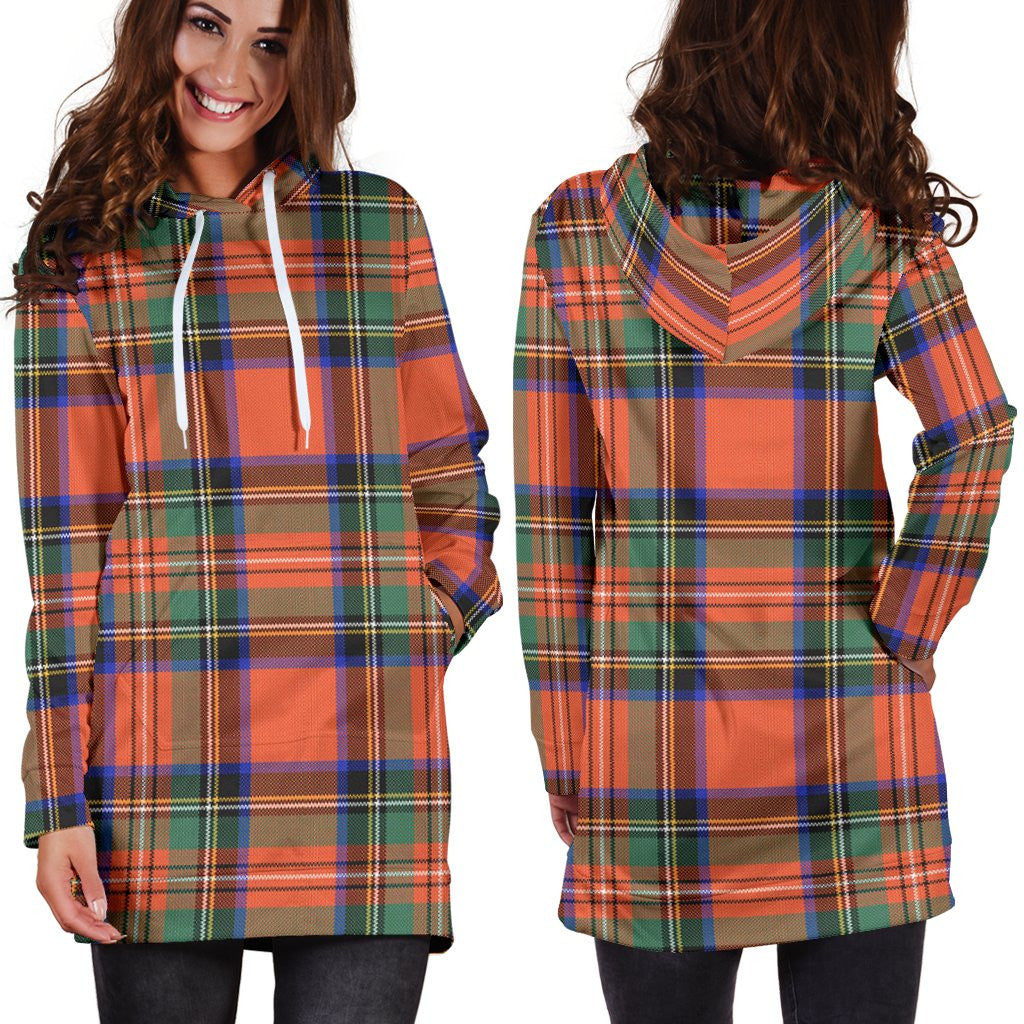 Stewart Royal Ancient Tartan Plaid Hoodie Dress