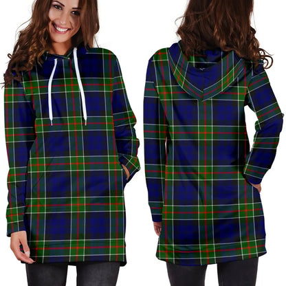 Colquhoun Modern Tartan Plaid Hoodie Dress