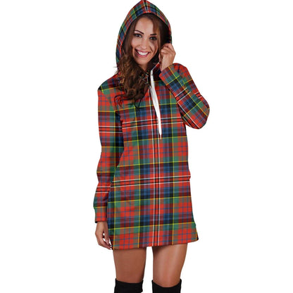 MacPherson Ancient Tartan Plaid Hoodie Dress