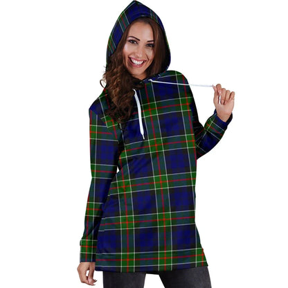 Colquhoun Modern Tartan Plaid Hoodie Dress