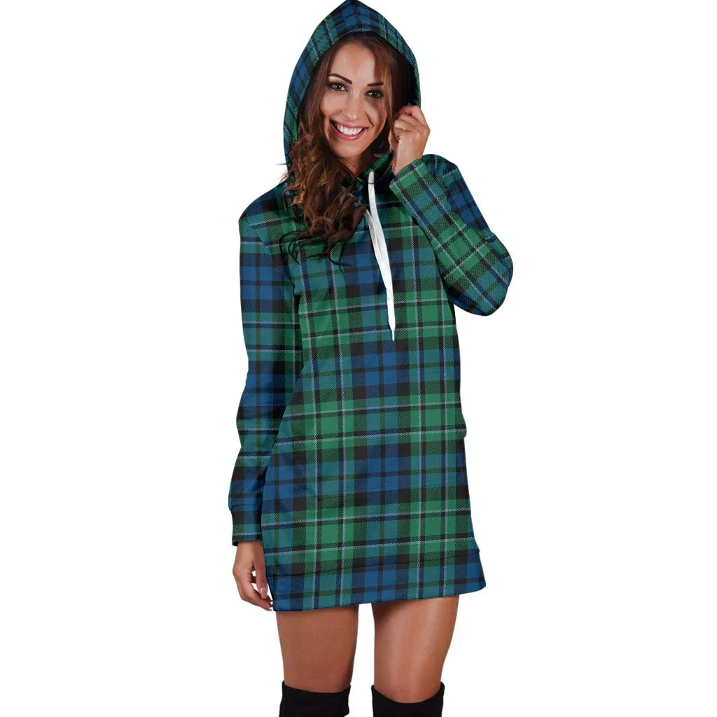 MacCallum Ancient Tartan Plaid Hoodie Dress