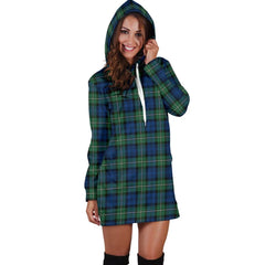 Forbes Ancient Tartan Plaid Hoodie Dress