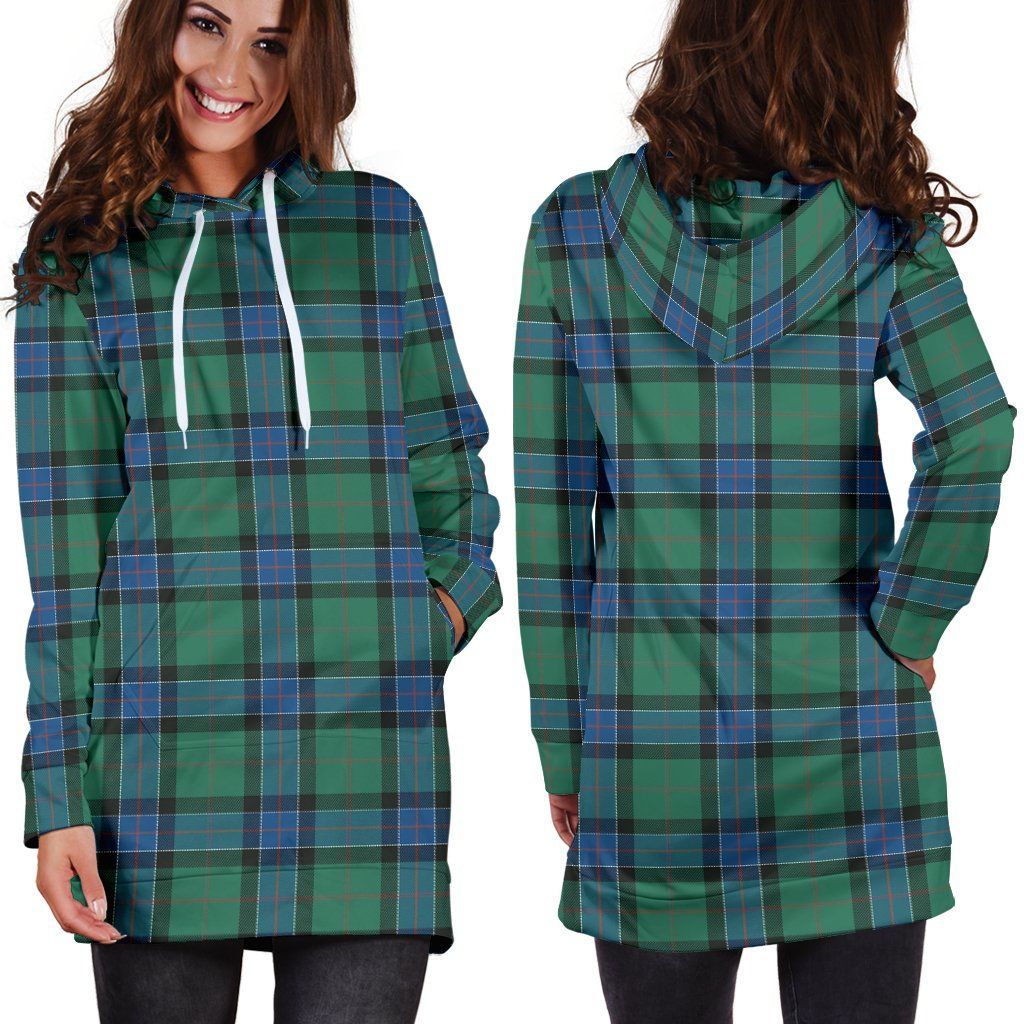 Sinclair Hunting Ancient Tartan Plaid Hoodie Dress