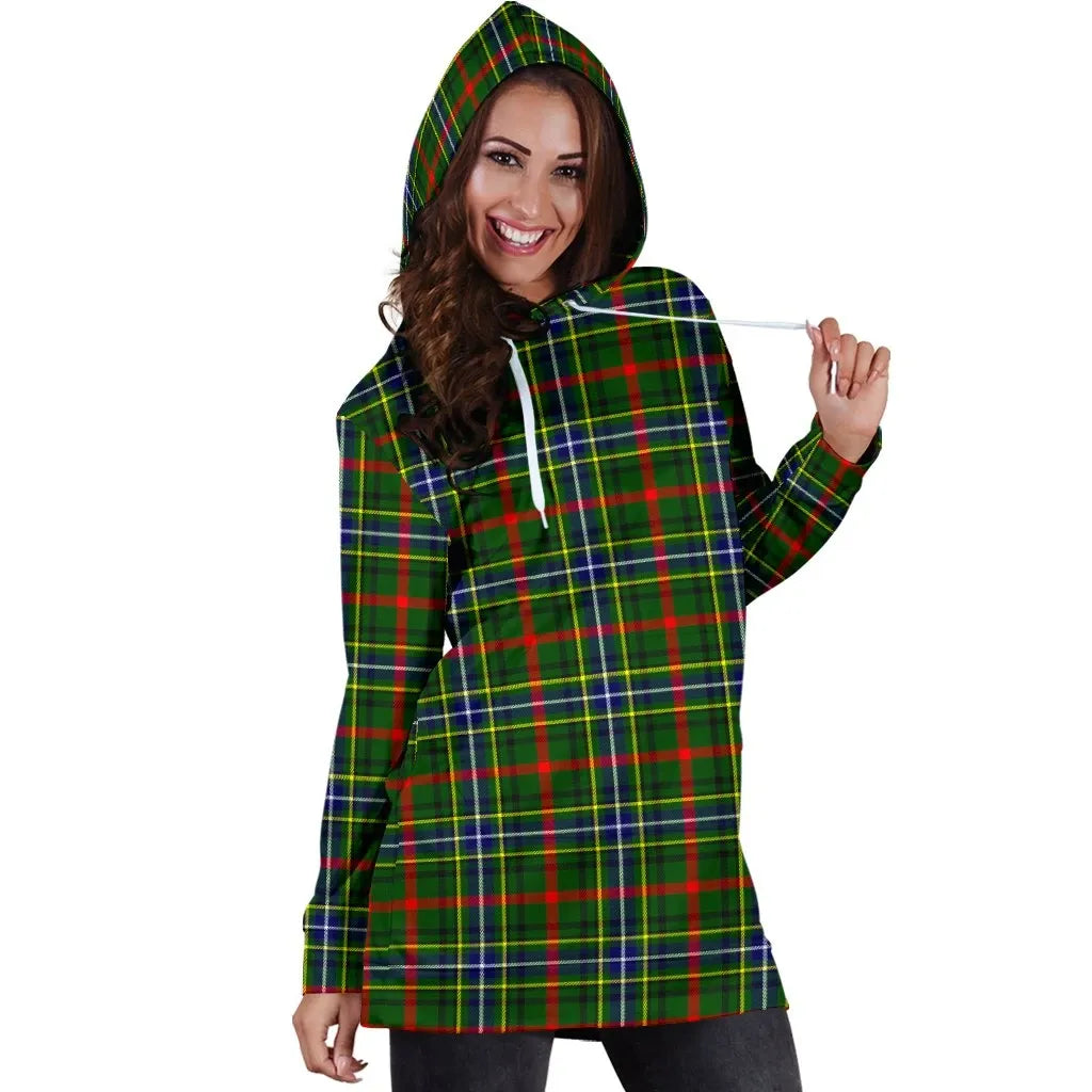 Bisset Tartan Plaid Hoodie Dress