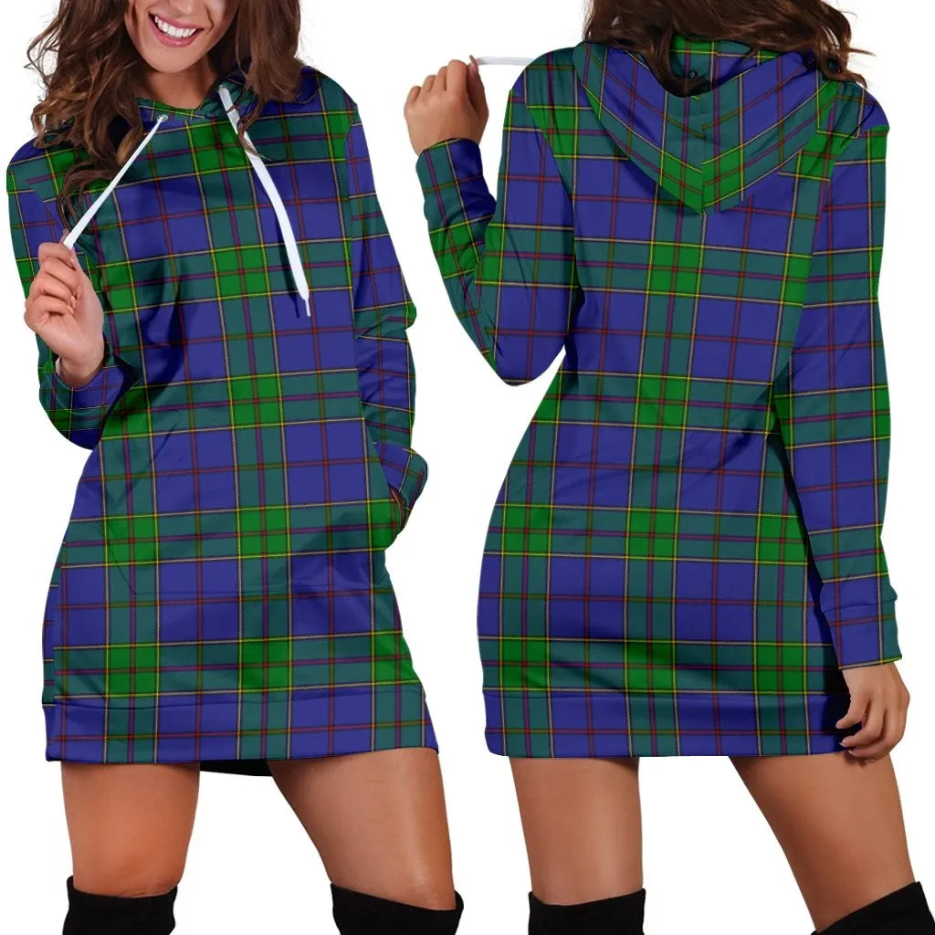 Strachan Tartan Plaid Hoodie Dress