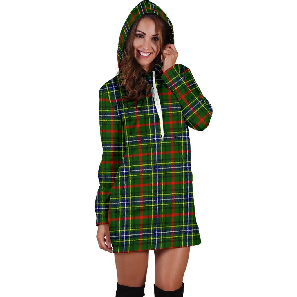 Bisset Tartan Plaid Hoodie Dress