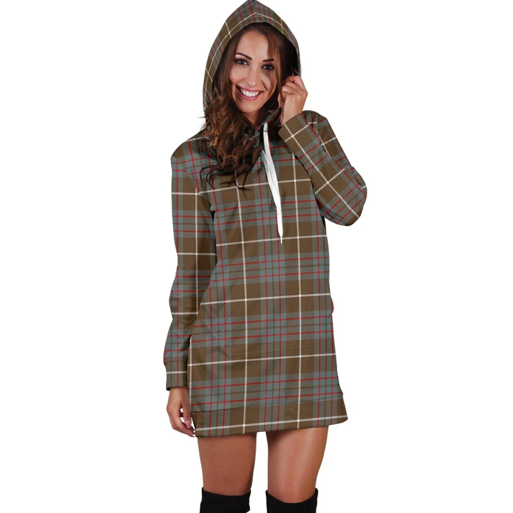 MacIntyre Hunting Weathered Tartan Plaid Hoodie Dress