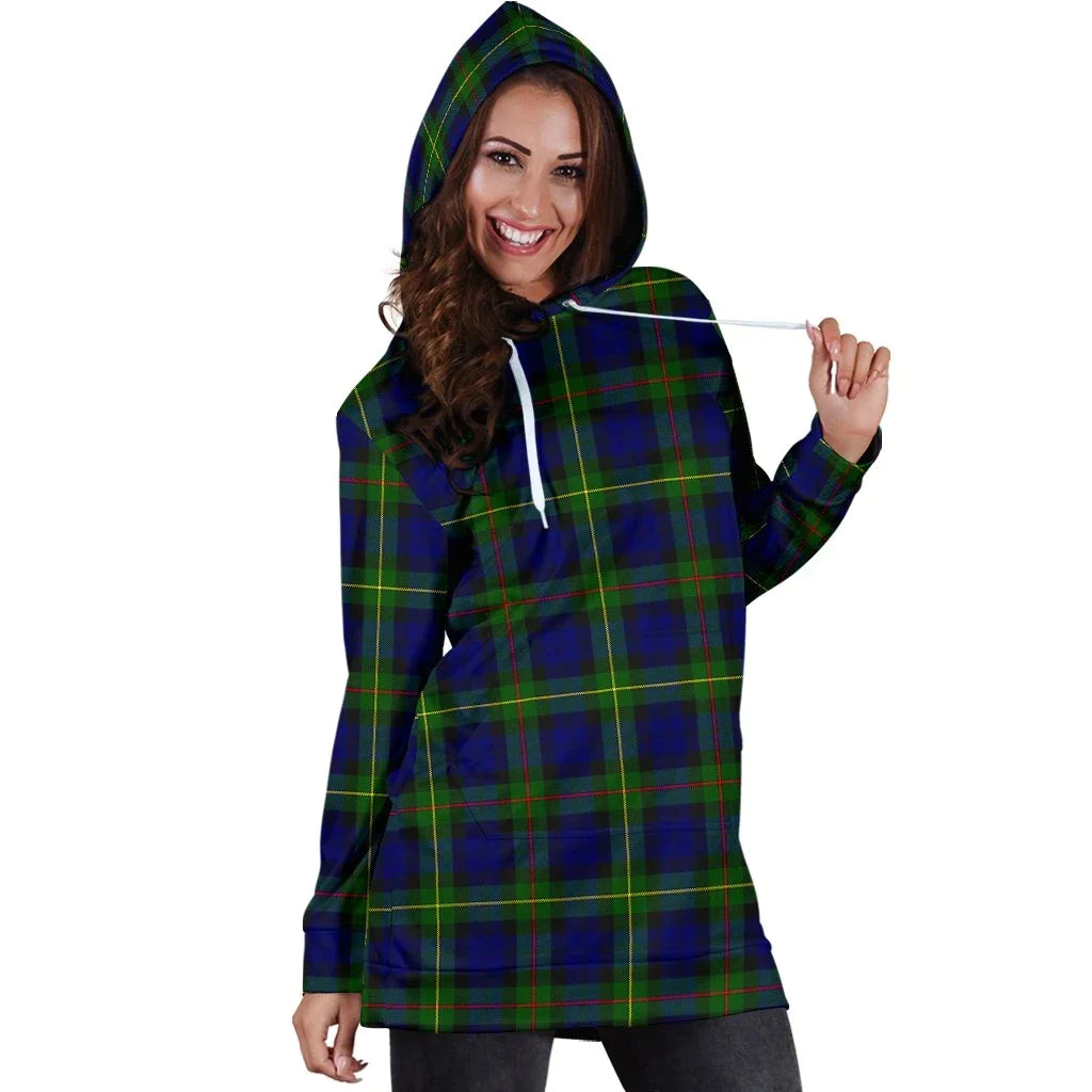 MacEwen Modern Tartan Plaid Hoodie Dress