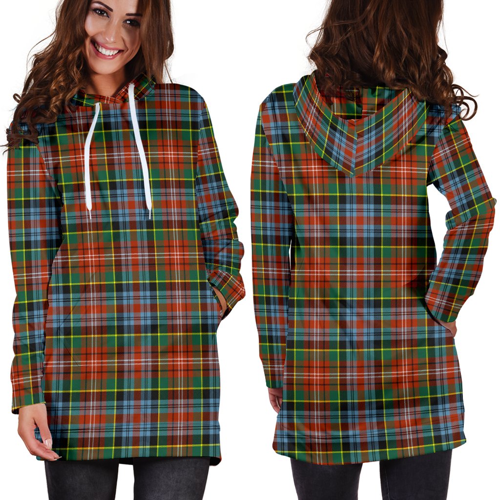 Caledonia Ancient Tartan Plaid Hoodie Dress