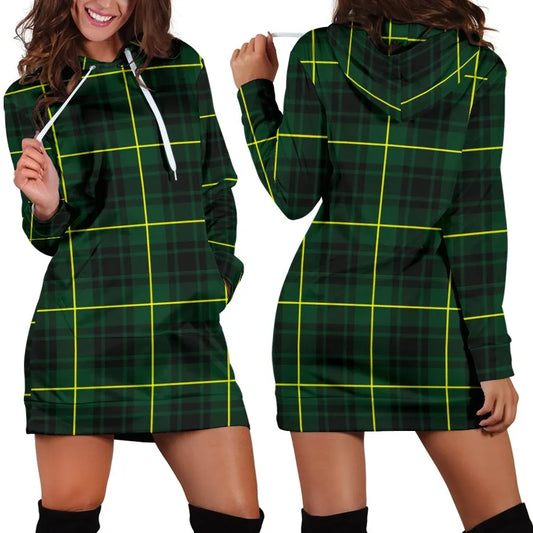 MacArthur Modern Tartan Plaid Hoodie Dress