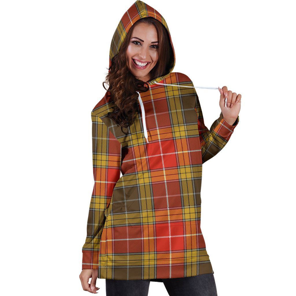 Buchanan Old Set Weathered Tartan Plaid Hoodie Dress