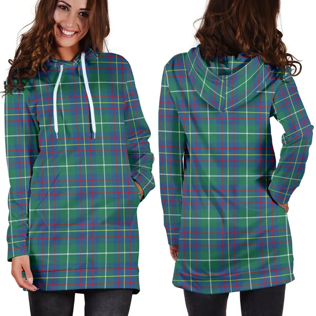 Inglis Ancient Tartan Plaid Hoodie Dress