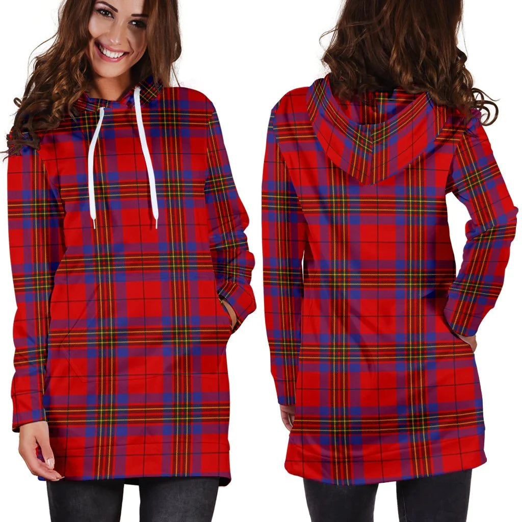 Leslie Modern Tartan Plaid Hoodie Dress