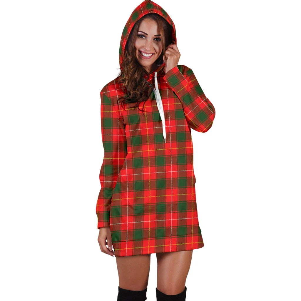 MacFie Tartan Plaid Hoodie Dress