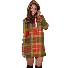 Buchanan Old Set Weathered Tartan Plaid Hoodie Dress