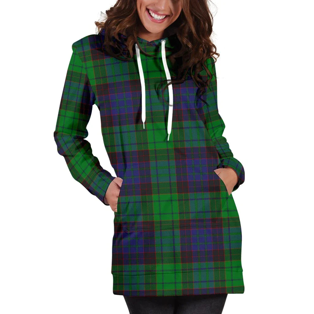 Stewart Old Modern Tartan Plaid Hoodie Dress