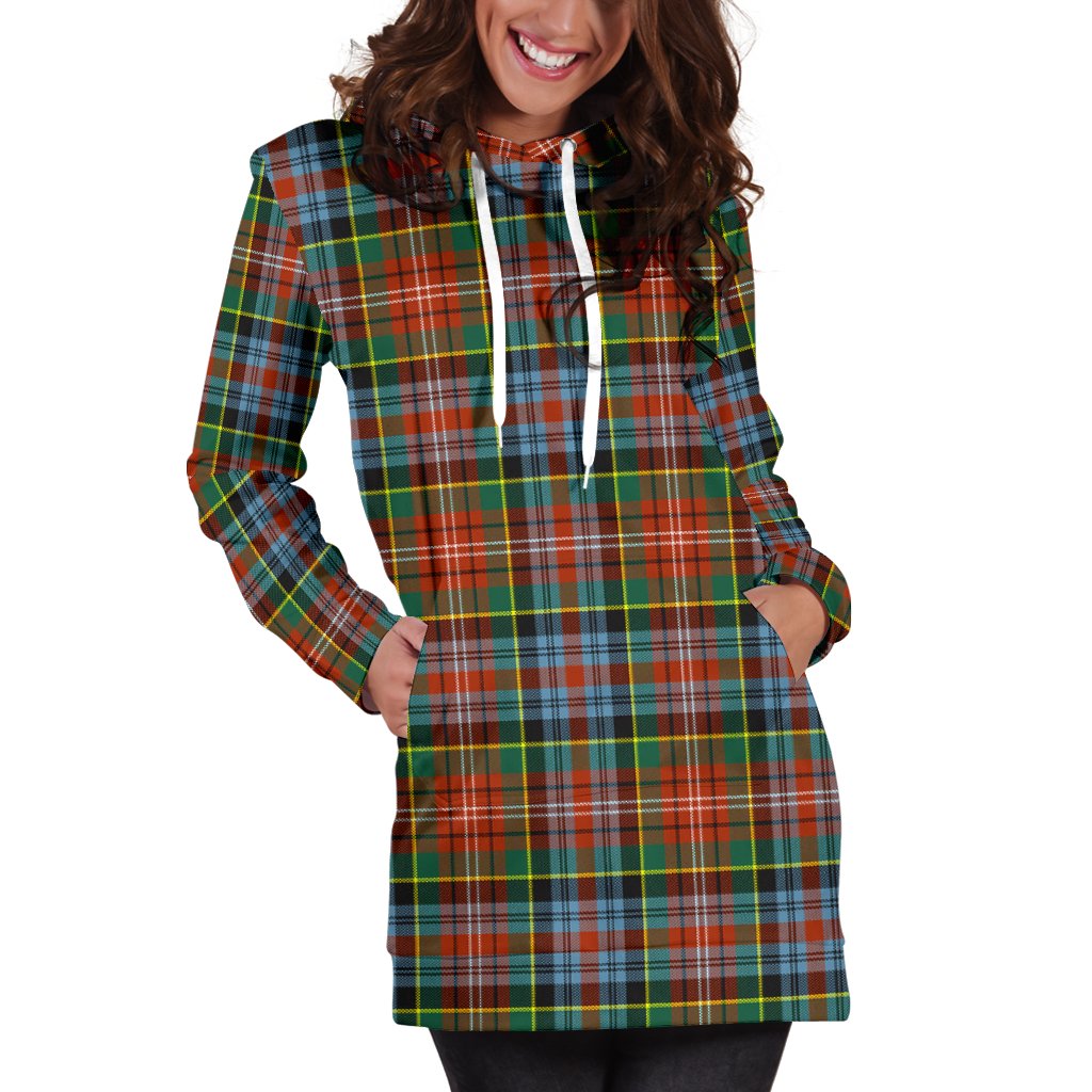 Caledonia Ancient Tartan Plaid Hoodie Dress
