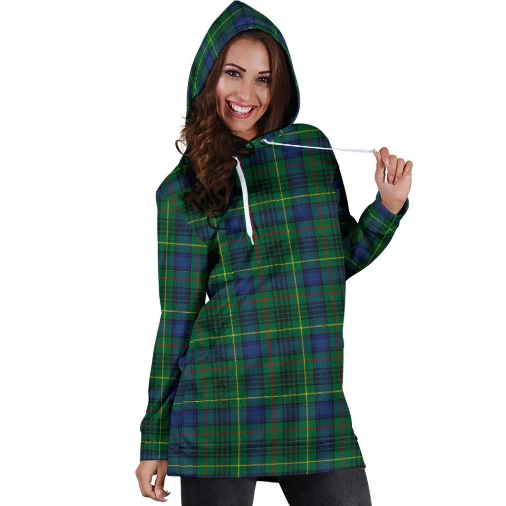 Stewart Hunting Modern Tartan Plaid Hoodie Dress