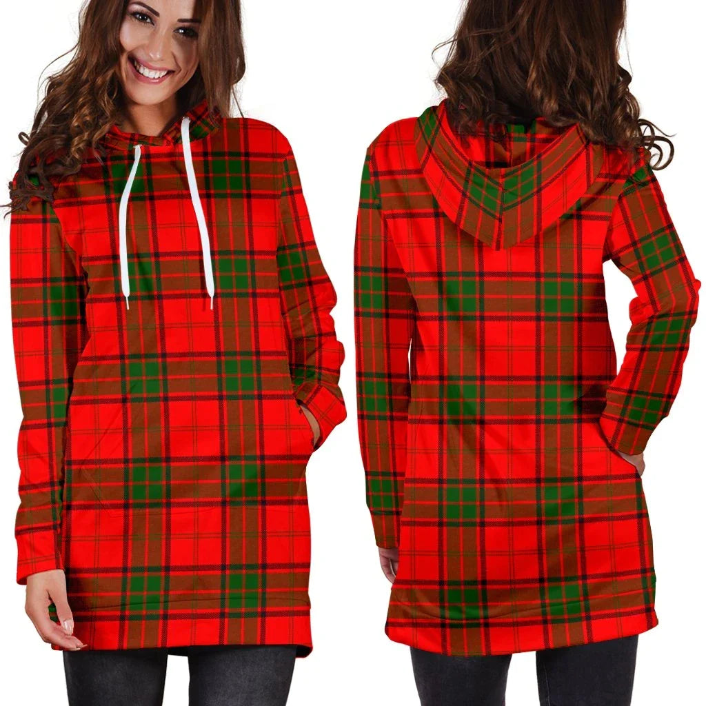 Maxwell Modern Tartan Plaid Hoodie Dress