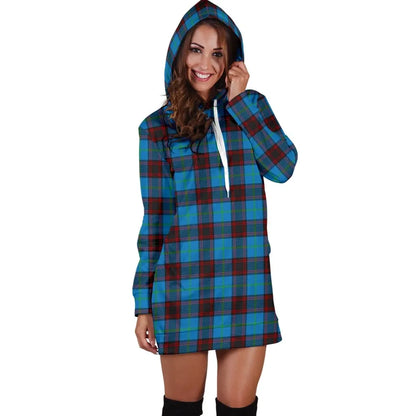 Home Ancient Tartan Plaid Hoodie Dress