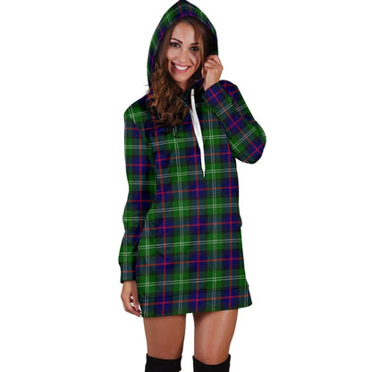 Sutherland Modern Tartan Plaid Hoodie Dress