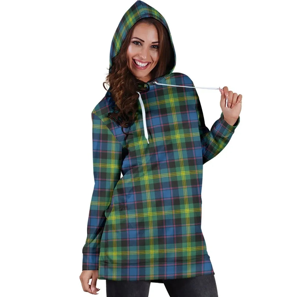 Watson Ancient Tartan Plaid Hoodie Dress