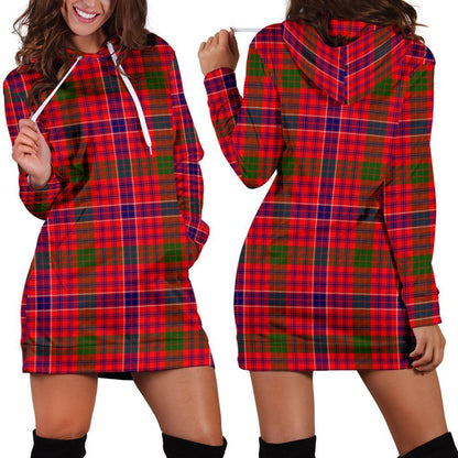 MacRae Modern Tartan Plaid Hoodie Dress