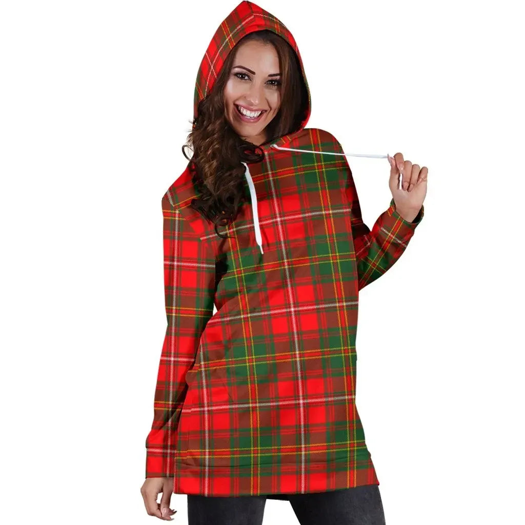 Hay Modern Tartan Plaid Hoodie Dress