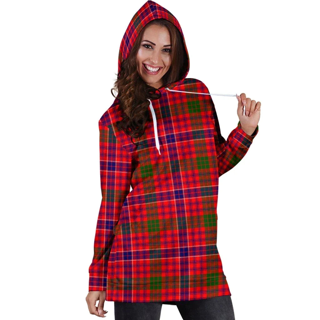 MacRae Modern Tartan Plaid Hoodie Dress