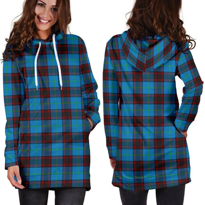 Home Ancient Tartan Plaid Hoodie Dress