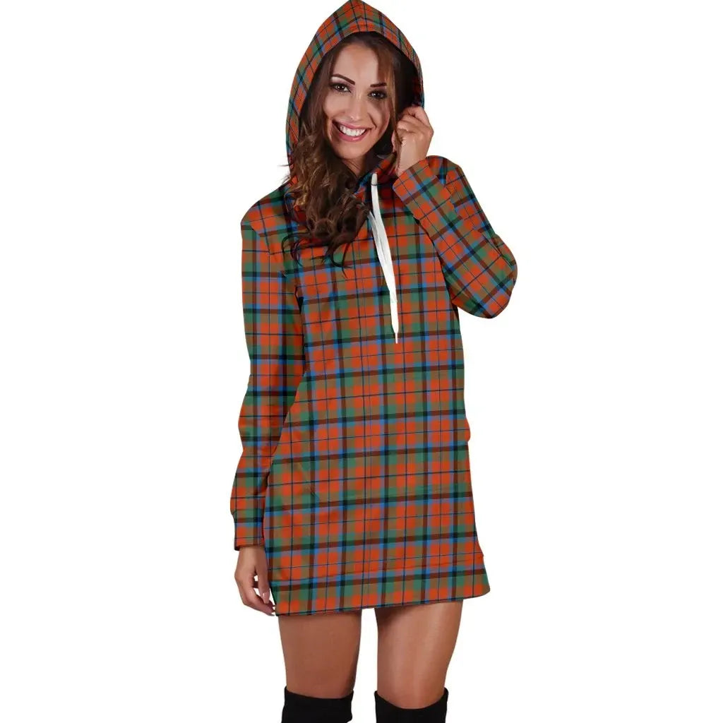 MacNaughton Ancient Tartan Plaid Hoodie Dress