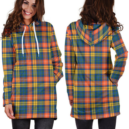 Buchanan Ancient Tartan Plaid Hoodie Dress