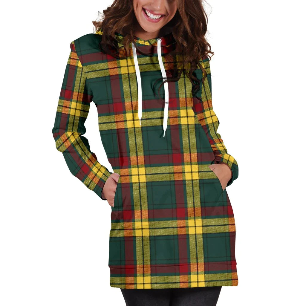 MacMillan Old Modern Tartan Plaid Hoodie Dress